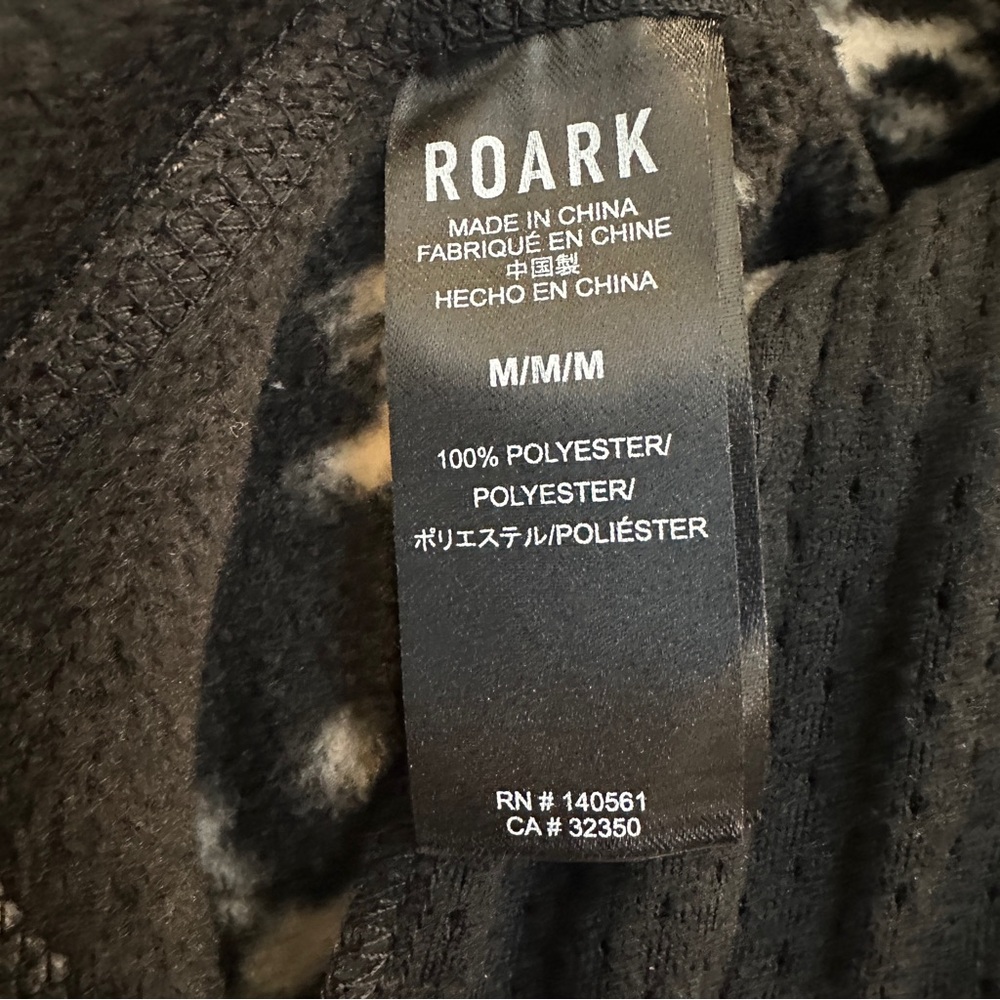 Mens Roark Zip Up Soft Fleece Jacket Sweater Men’s Size M black - Picture 7 of 10